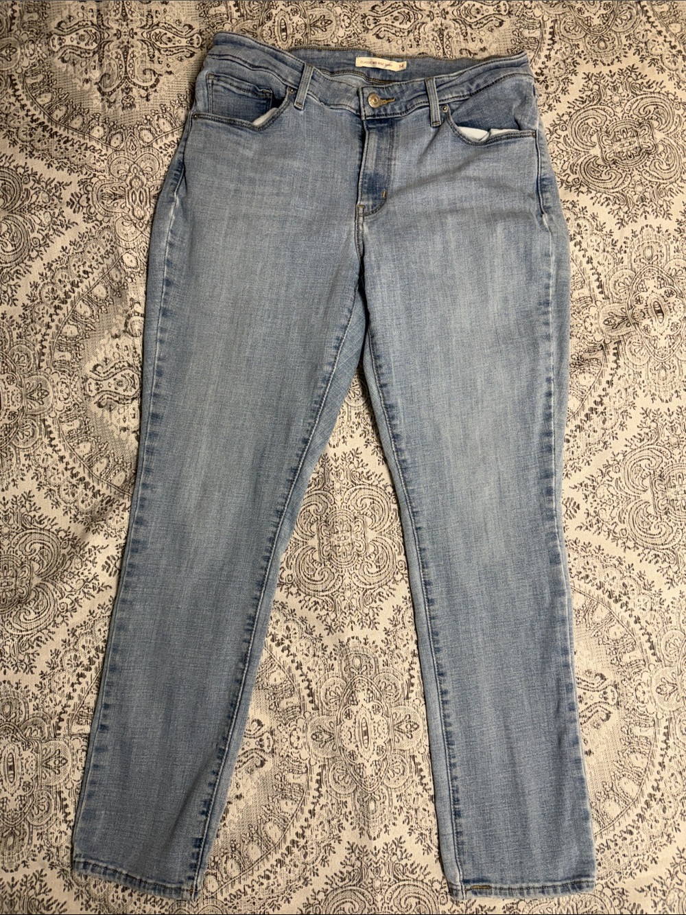 Levi’s - Light Blue Women's Stretch Mid Rise Skinny - Jeans - 14